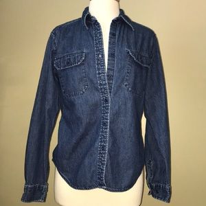 Eddie Bauer Jean Shirt Sz M